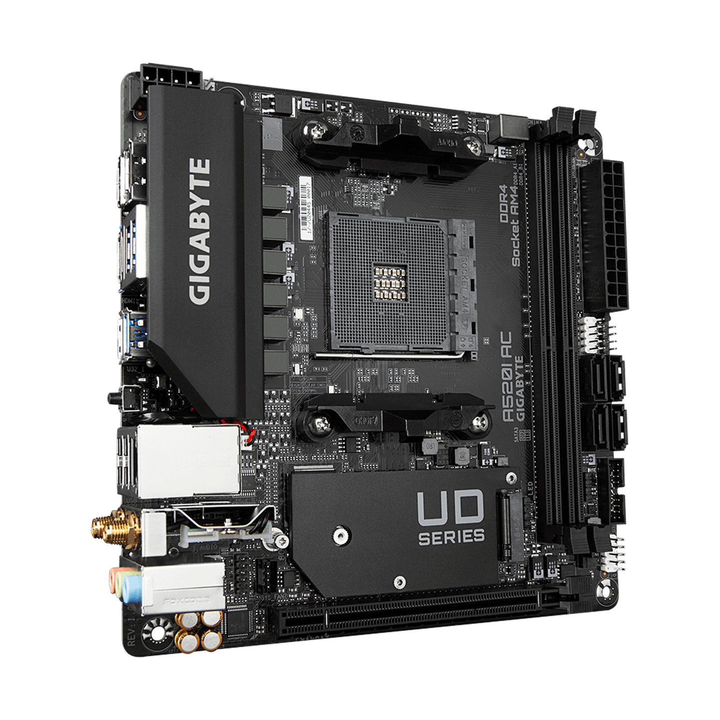 TARJETA MADRE GIGABYTE A520I AC AM4