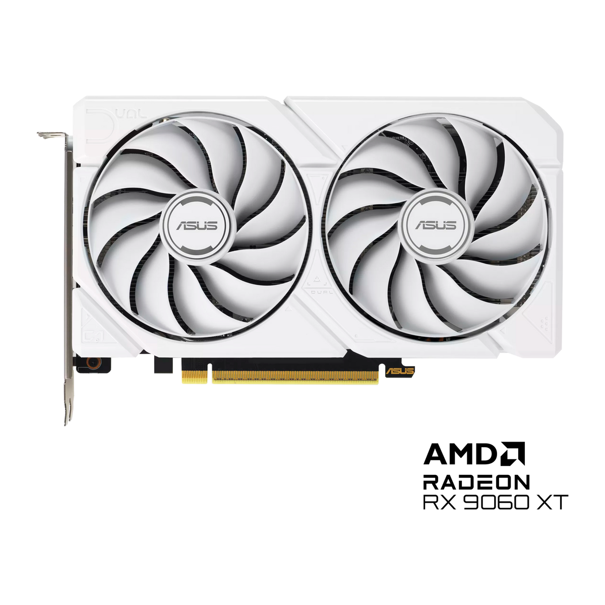 TARJETA DE VIDEO ASUS AMD RX 9060 XT OC EDITION 16GB DUAL BLANCA