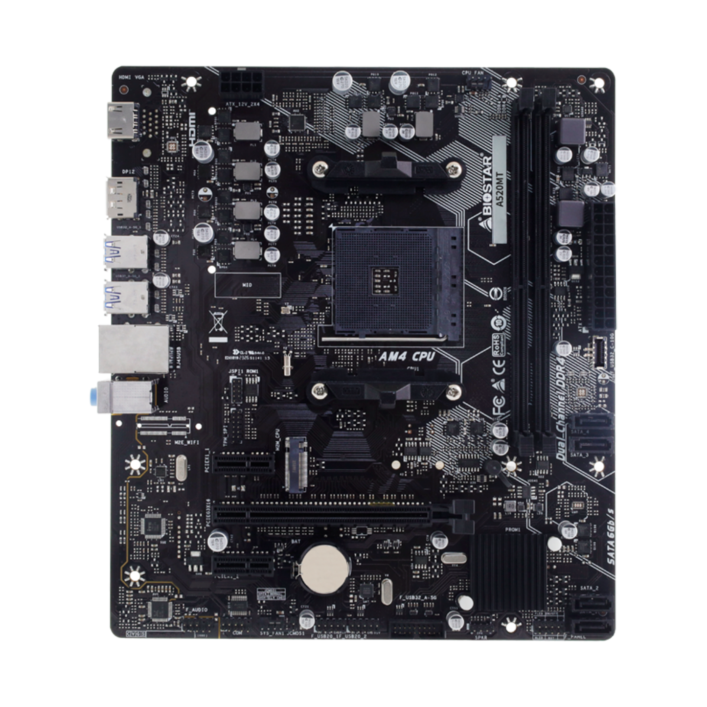 TARJETA MADRE BIOSTAR A520M AM4