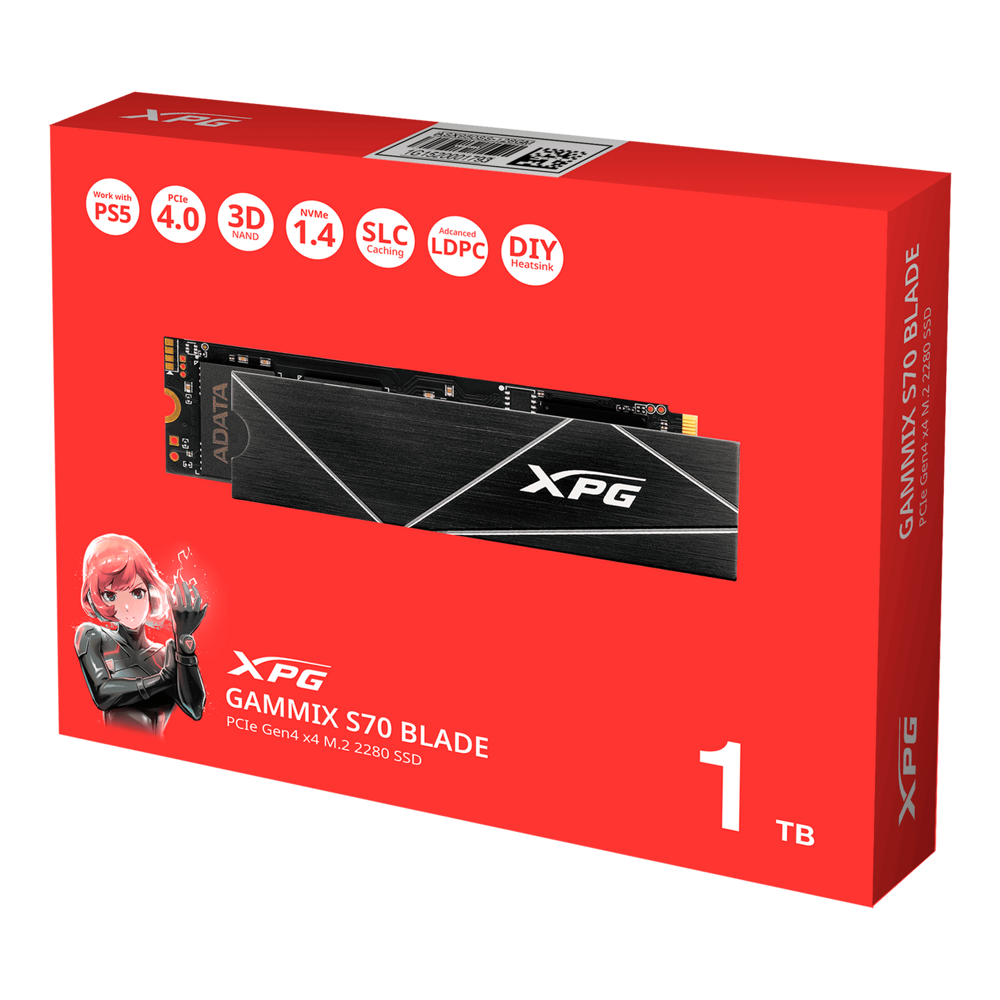 Disco M.2 1TB XPG GAMMIX S70 BLADE PCIe 4.0 NVMe