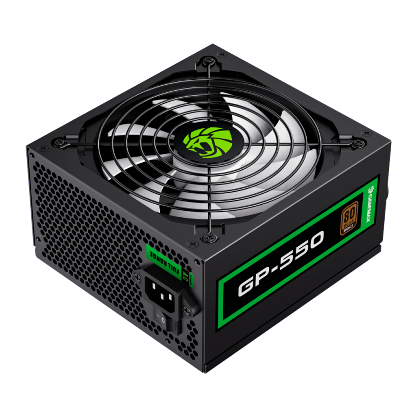 FUENTE CERTIFICADA GAMEMAX 550W GP-550 80+ BRONCE NEGRO