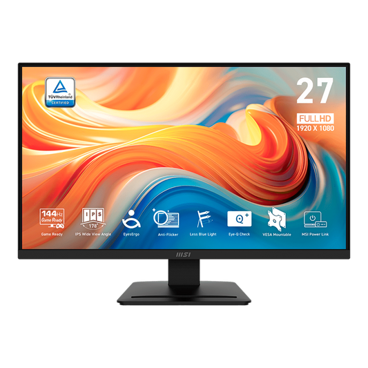 MONITOR MSI 27 PULGADAS PRO MP273L E14 PLANO 144HZ