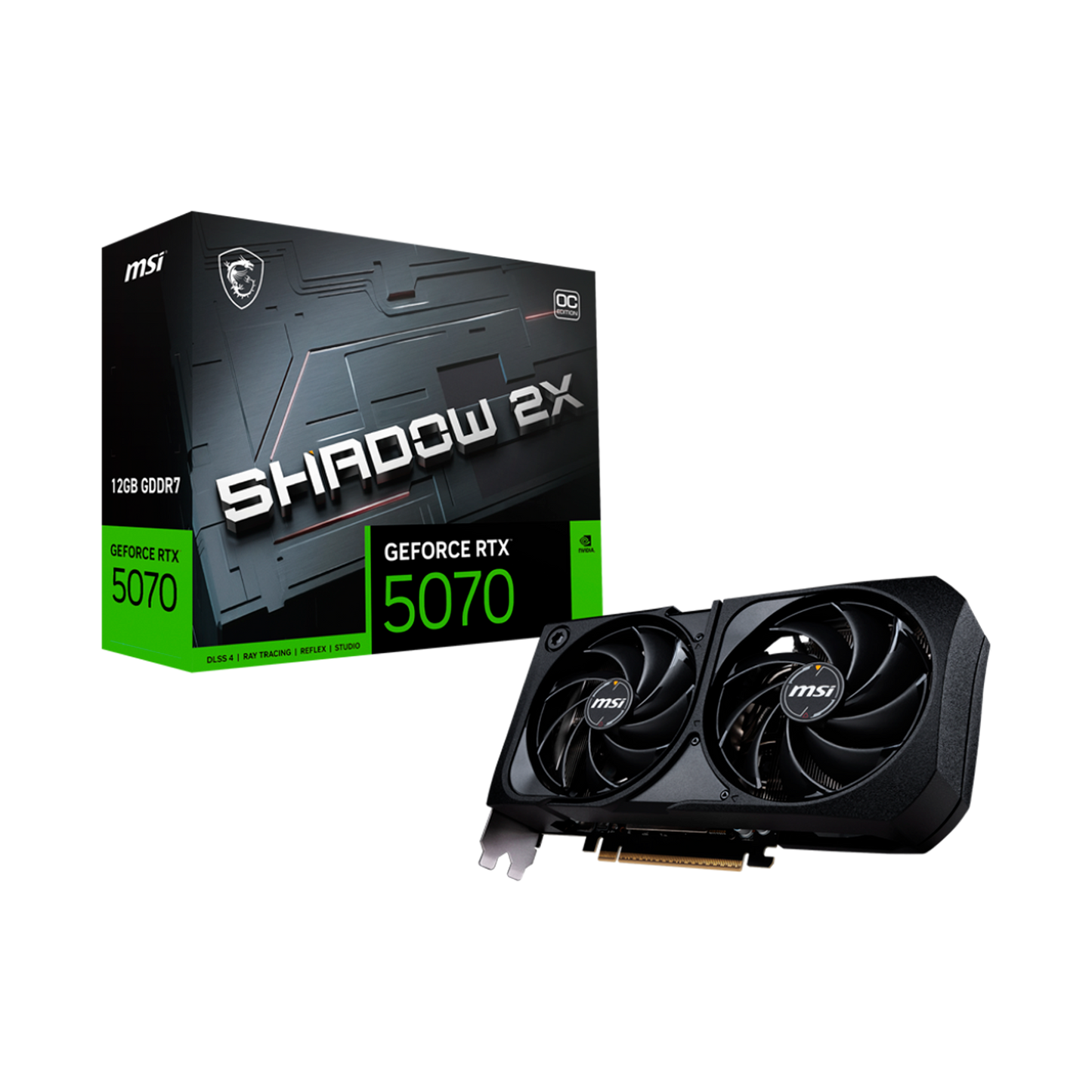 TARJETA DE VIDEO MSI RTX 5070 12G SHADOW 2X OC