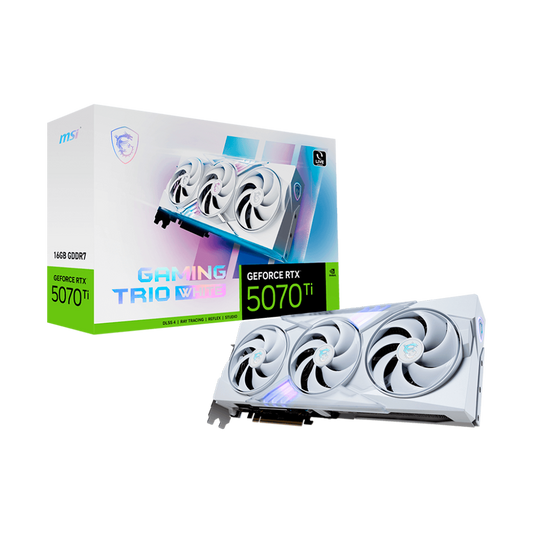 TARJETA DE VIDEO MSI RTX 5070 Ti 16G GAMING TRIO OC BLANCA