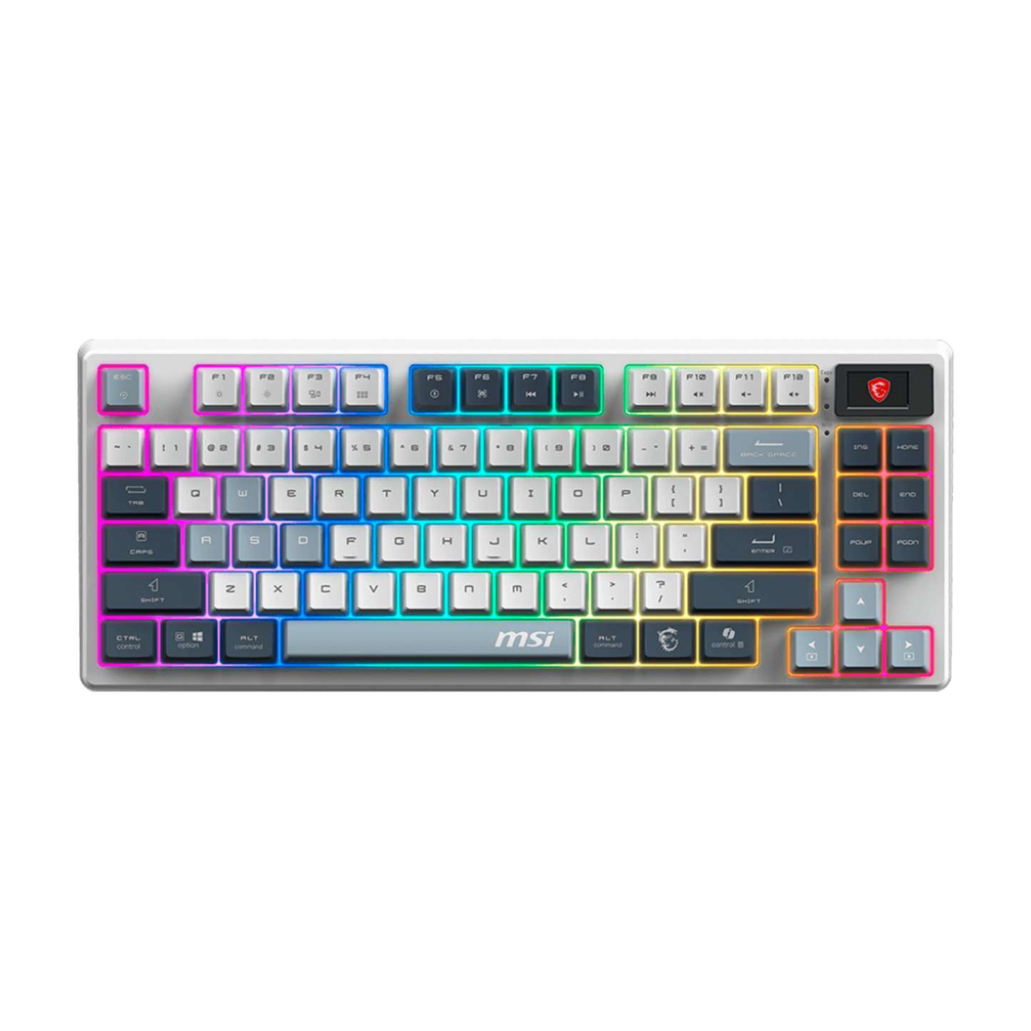 TECLADO MSI FORGE GK600 TKL WIRELESS SKY MECANICO