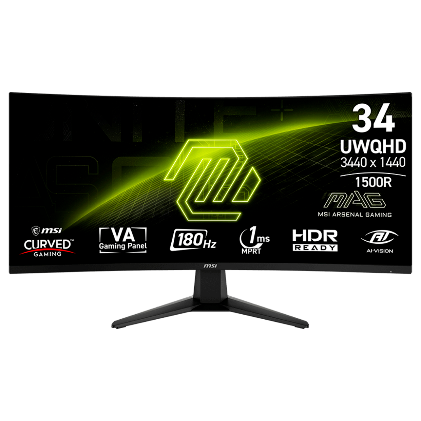 MONITOR MSI 34 PULGADAS MAG 346CQ CURVO 180HZ