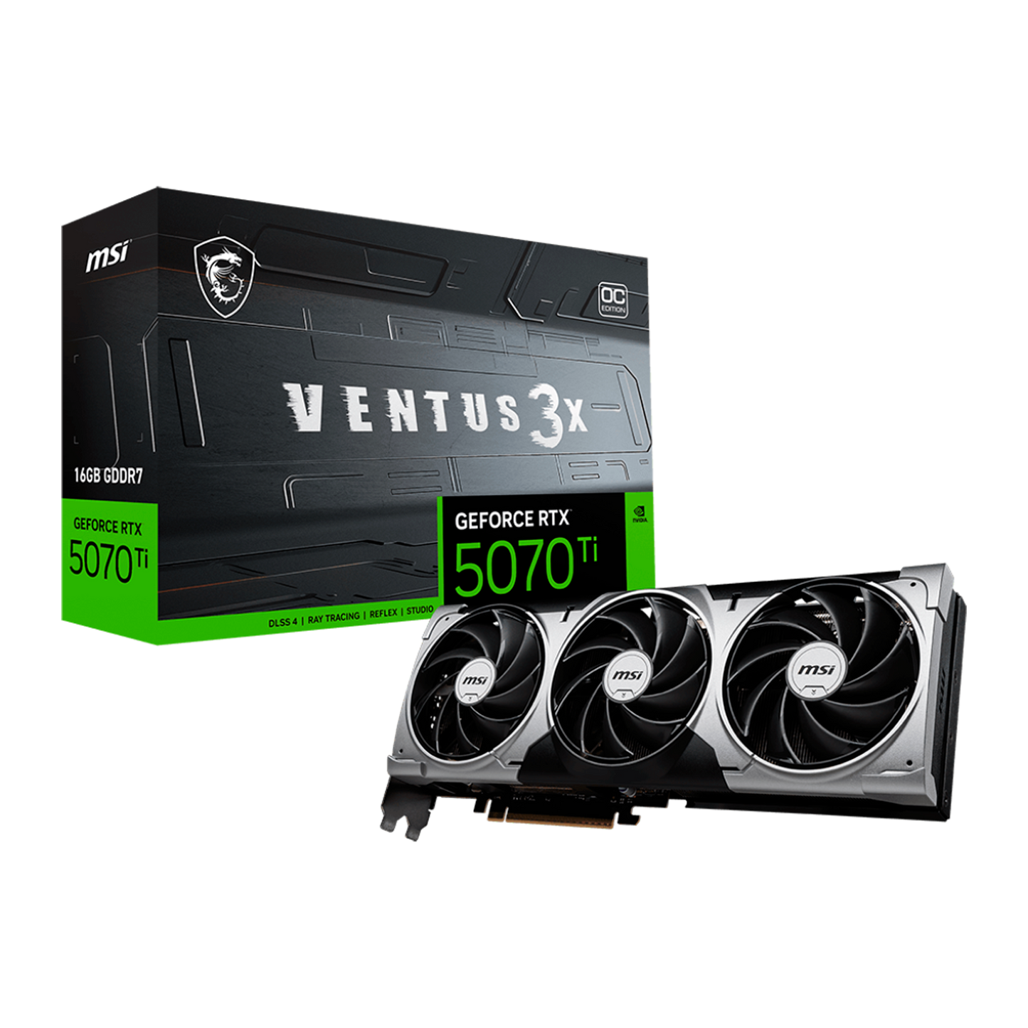 TARJETA DE VIDEO MSI RTX 5070 Ti 16G VENTUS 3X OC