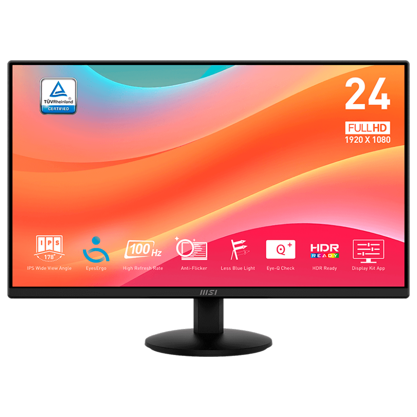 MONITOR MSI 24 PULGADAS PRO MP242L PLANO 100HZ