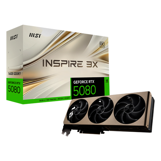 TARJETA DE VIDEO MSI RTX 5080 16G INSPIRE 3X OC