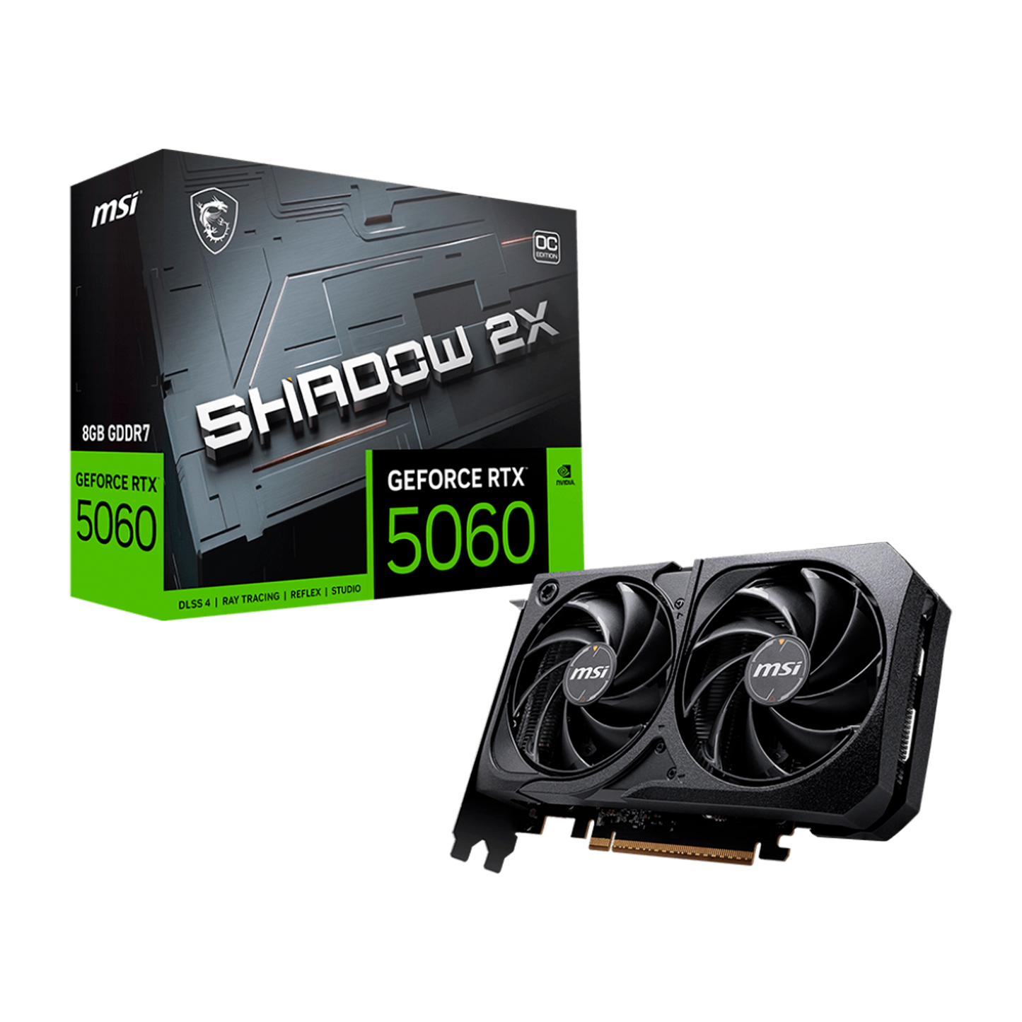 TARJETA DE VIDEO MSI RTX 5060 SHADOW 2X