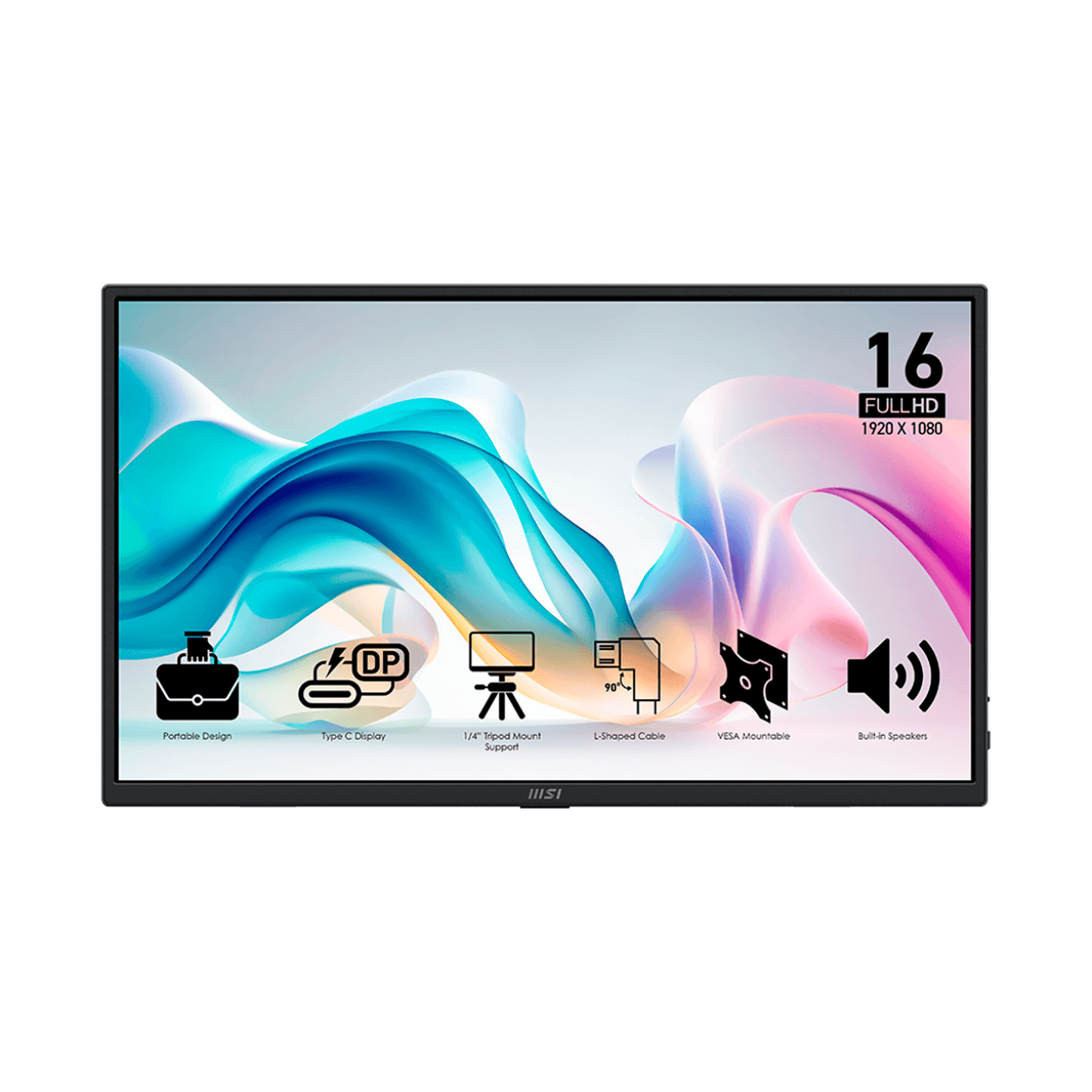 Monitor Msi Portatil 15 Pulgadas Pro MP165 E6 Plano
