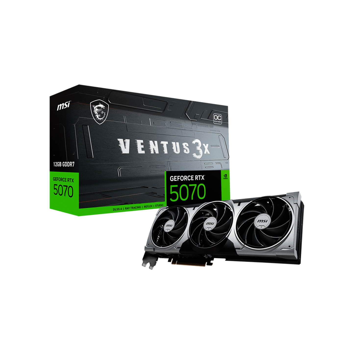 TARJETA DE VIDEO MSI RTX 5070 12G VENTUS 3X OC