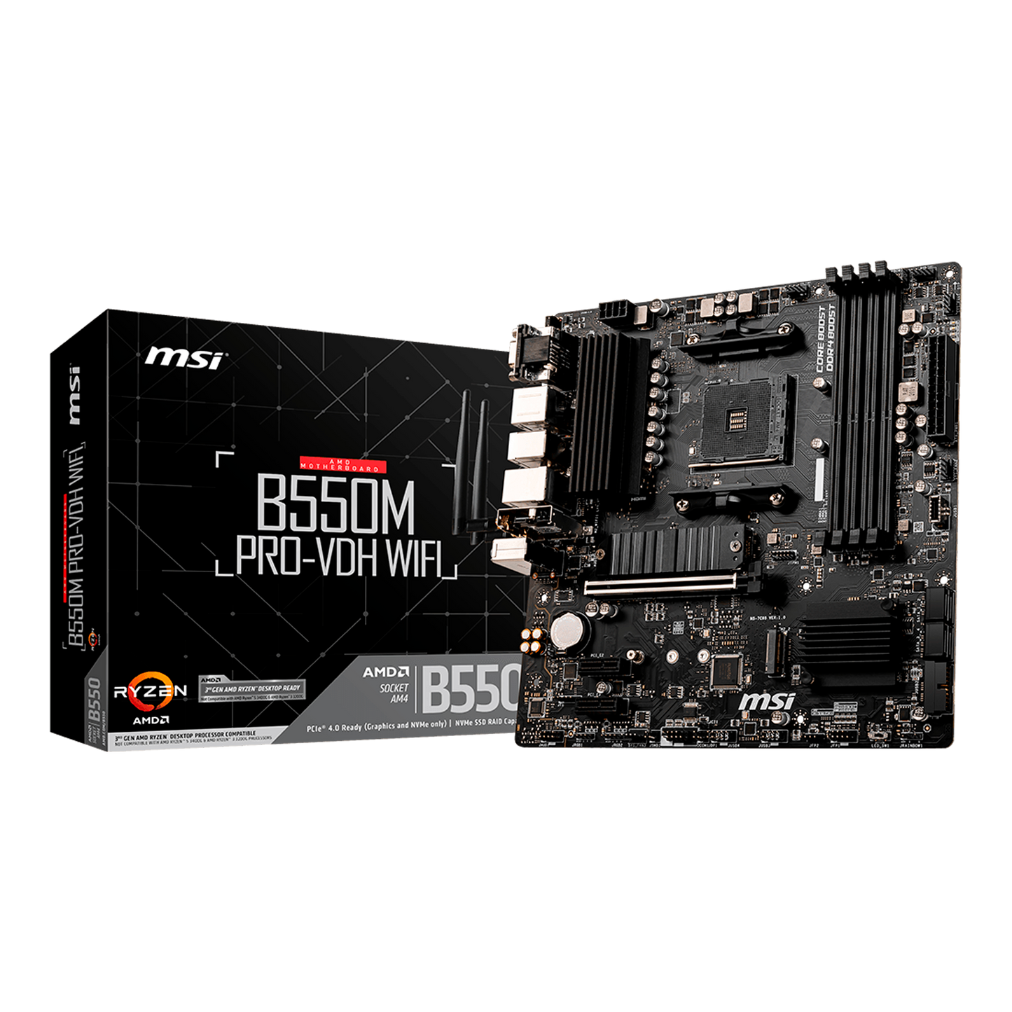 TARJETA MADRE MSI B550M PRO-VDH WIFI AM4