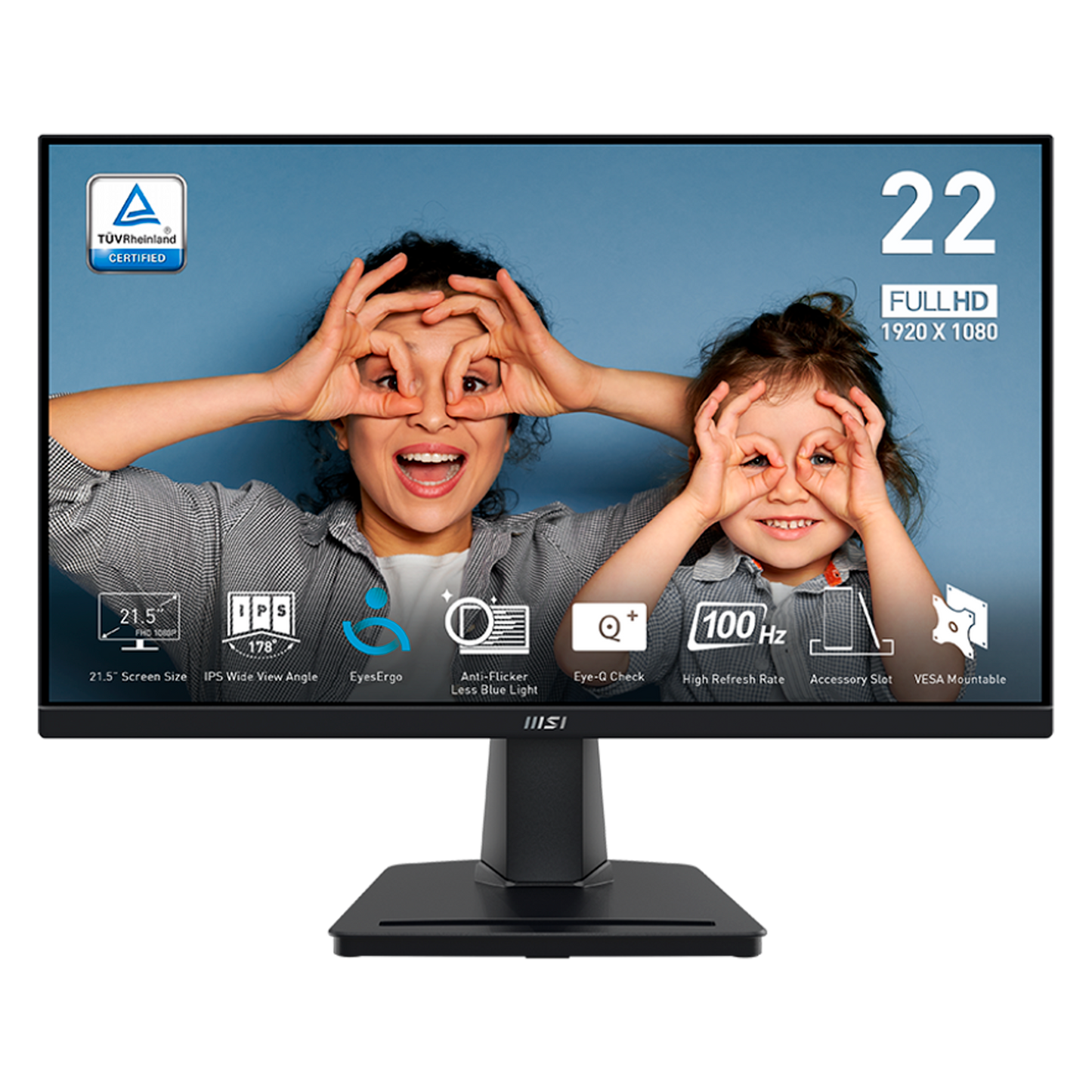 MONITOR MSI 22 PULGADAS PRO MP225V PLANO 100HZ