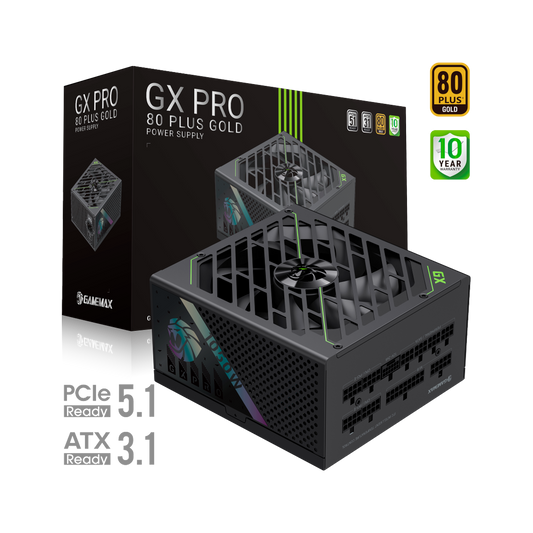 FUENTE CERTIFICADA GAMEMAX 1050W GX PRO 1050G 80+ GOLD