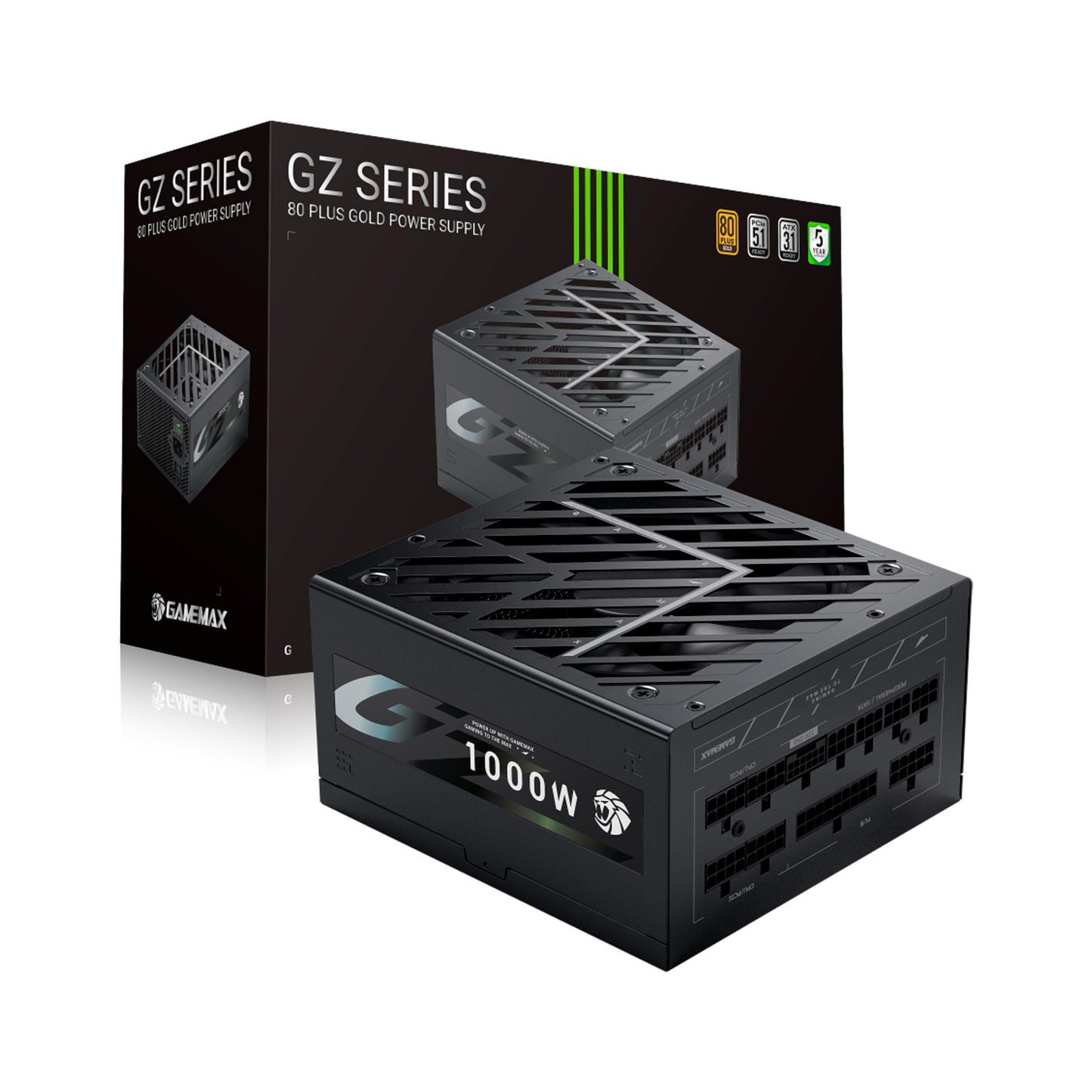 FUENTE CERTIFICADA GAMEMAX 1000W GZ 1000G 80+ GOLD