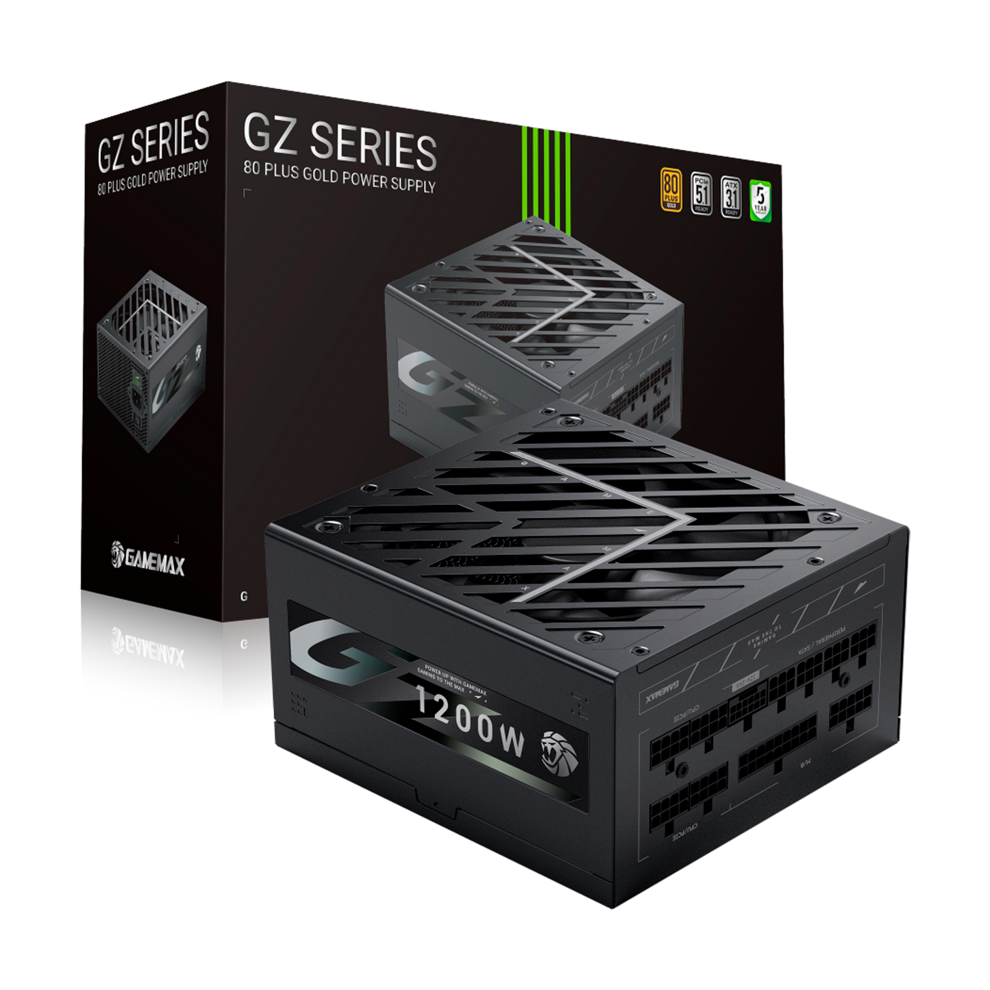 FUENTE CERTIFICADA GAMEMAX 1200W GZ 1200G 80+ GOLD