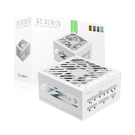 FUENTE CERTIFICADA GAMEMAX 1000W GZ 1000G 80+ GOLD BLANCA