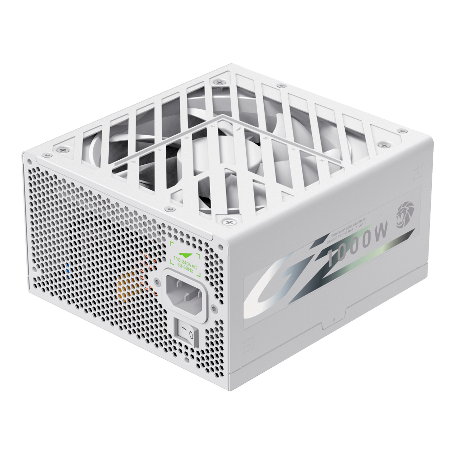 FUENTE CERTIFICADA GAMEMAX 1000W GZ 1000G 80+ GOLD BLANCA