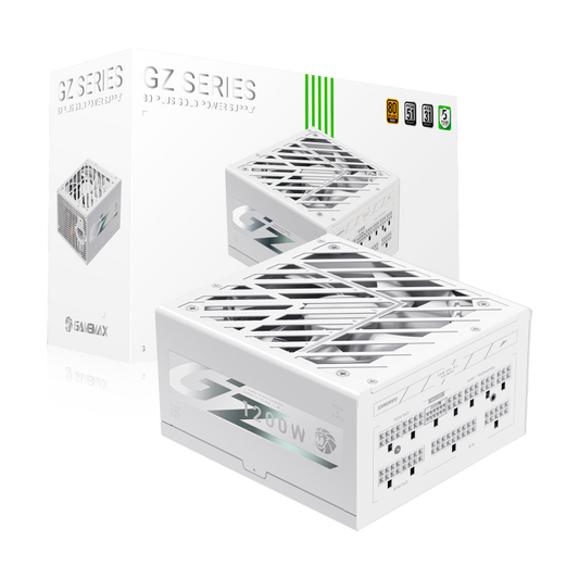 FUENTE CERTIFICADA GAMEMAX 1200W GZ 1200G 80+ GOLD BLANCA