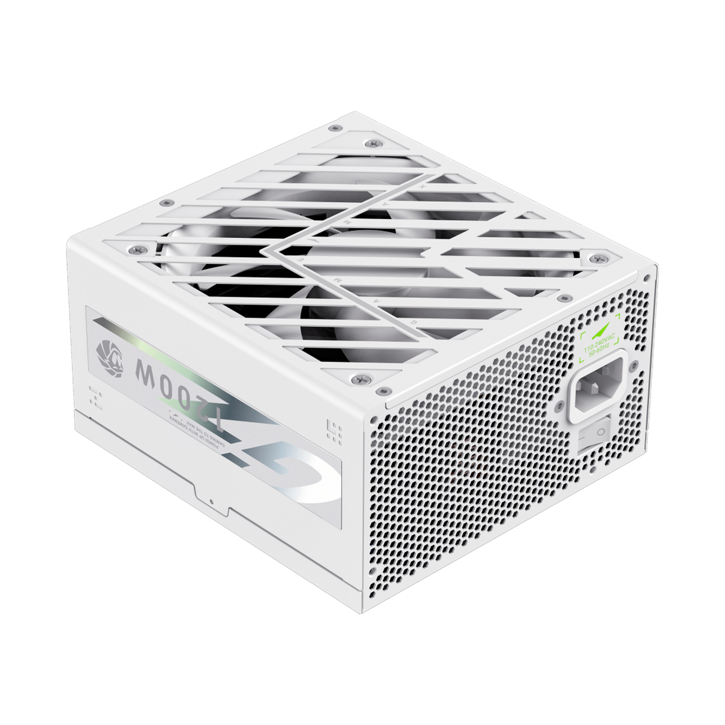 FUENTE CERTIFICADA GAMEMAX 1200W GZ 1200G 80+ GOLD BLANCA