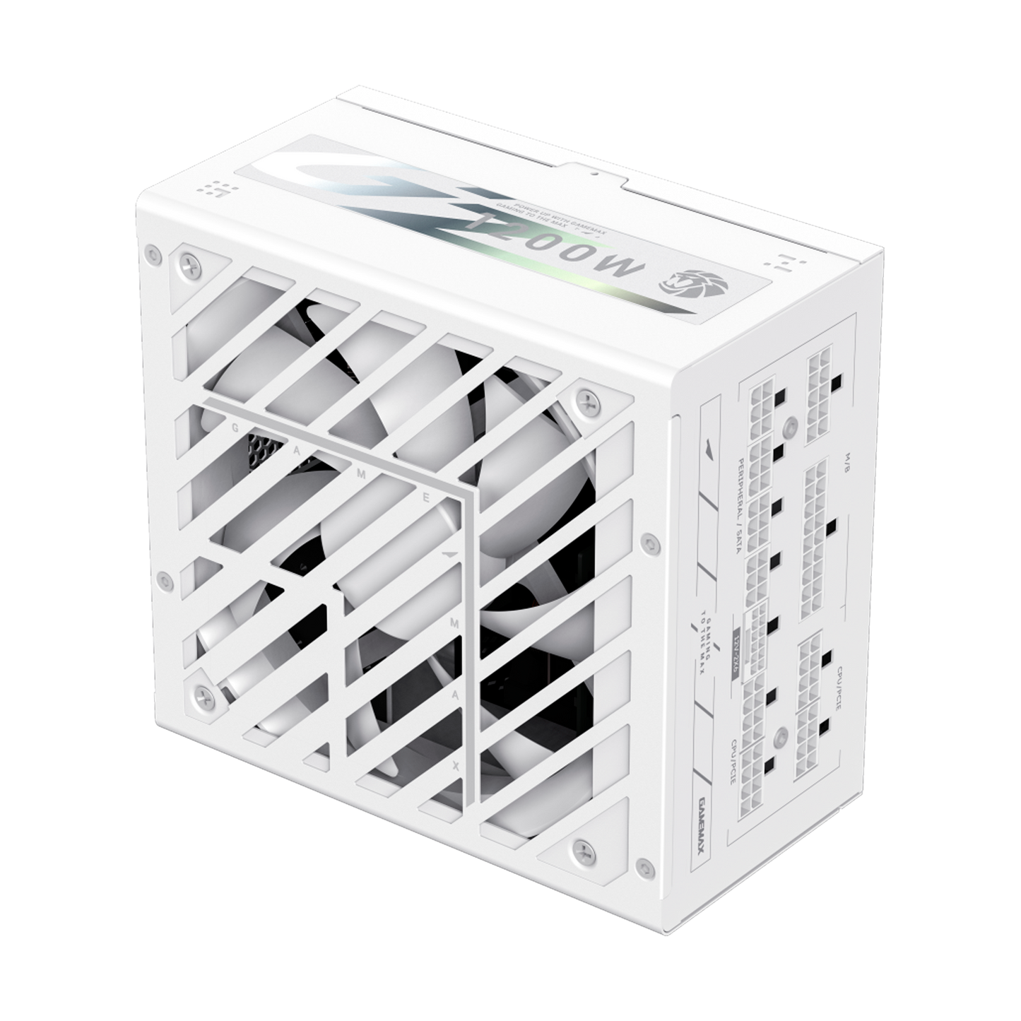 FUENTE CERTIFICADA GAMEMAX 1200W GZ 1200G 80+ GOLD BLANCA