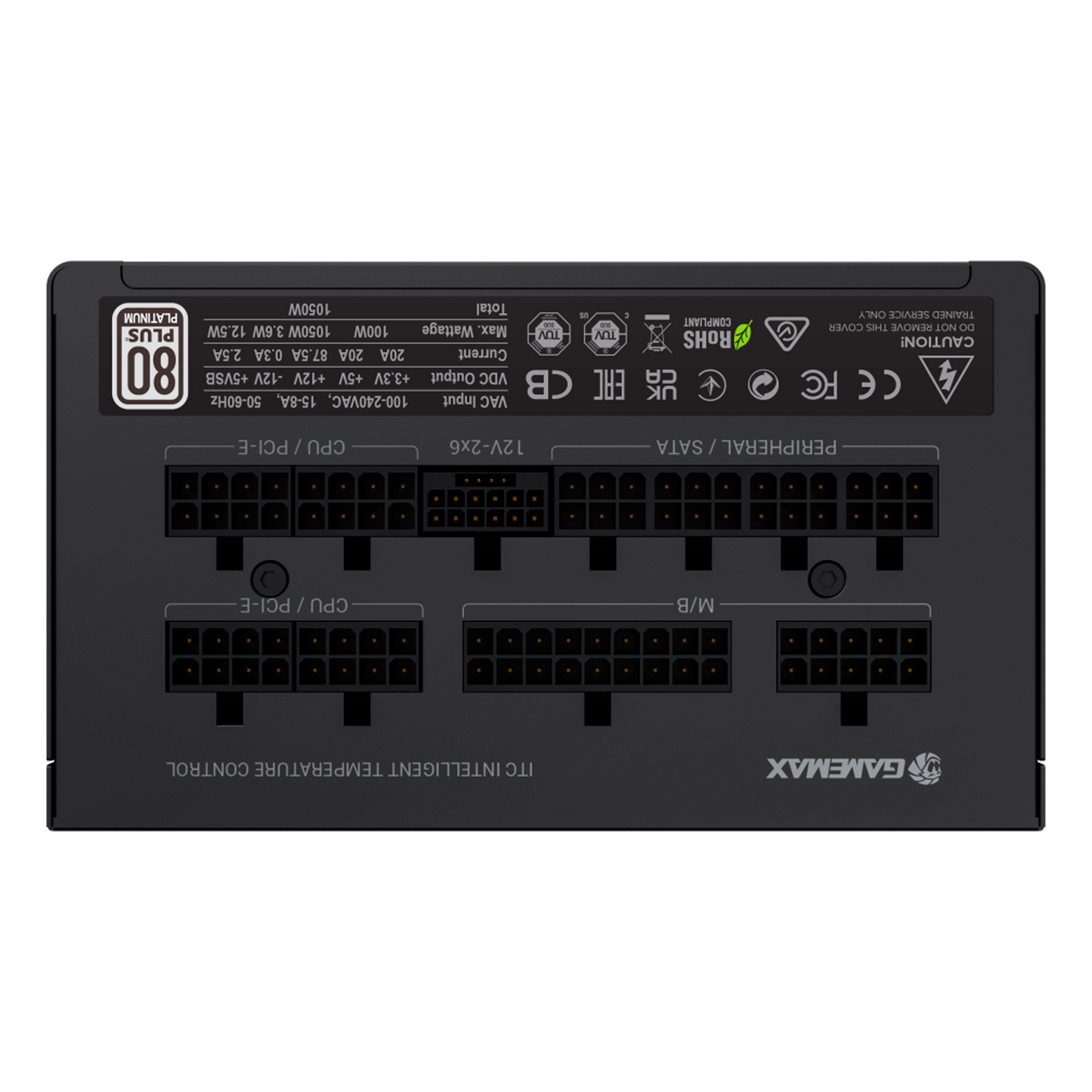FUENTE CERTIFICADA GAMEMAX 1050W GX PRO 1050G 80+ GOLD