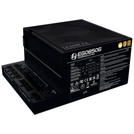 FUENTE CERTIFICADA 850W LIAN LI EG850G ATX 3.1 80 PLUS GOLD NEGRA
