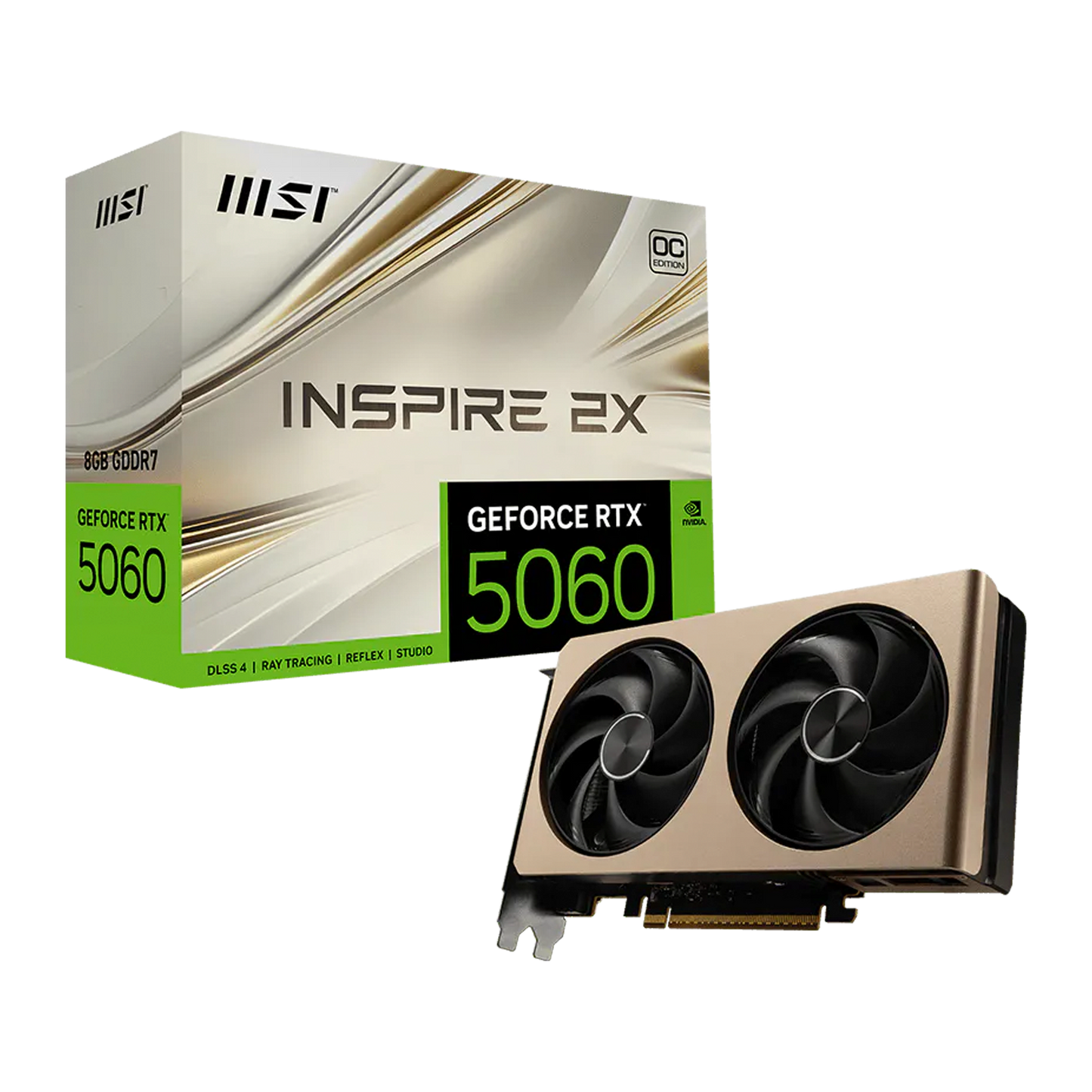 TARJETA DE VIDEO MSI RTX 5060 8G INSPIRE 2X OC