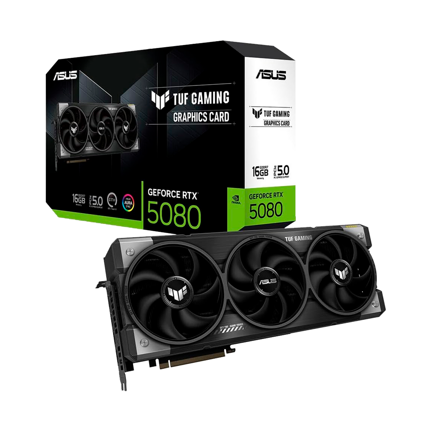 TARJETA DE VIDEO ASUS TUF GAMING RTX 5080 16GB GDDR7 OC Edition