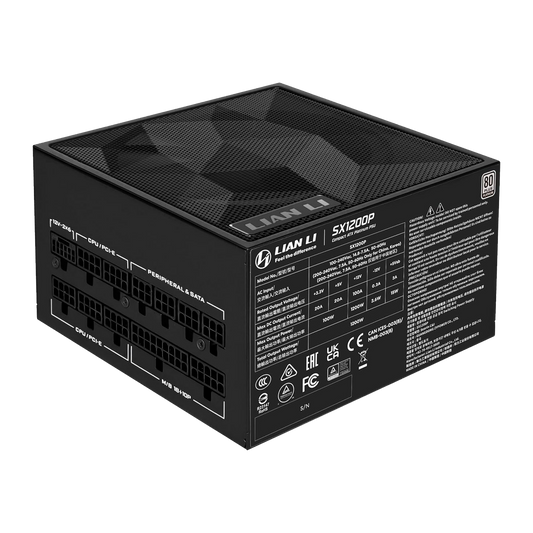 FUENTE CERTIFICADA 1200W LIAN LI SX1200P ATX 3.1 80 PLUS PLATINUM