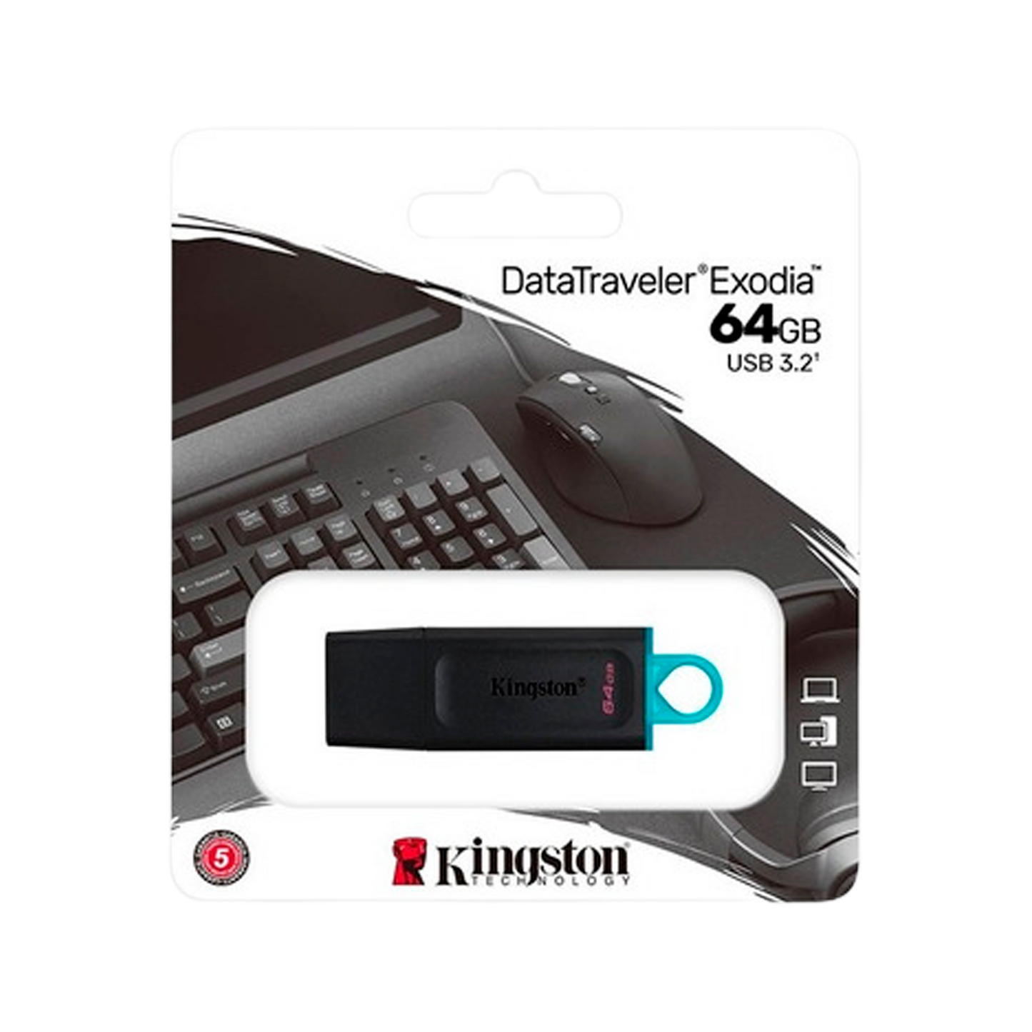 PENDRIVE 64GB KINGSTON EXODIA