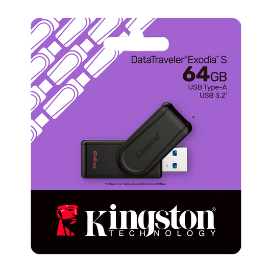 PENDRIVE 64GB KINGSTON EXODIA DTXS 64GB-TW