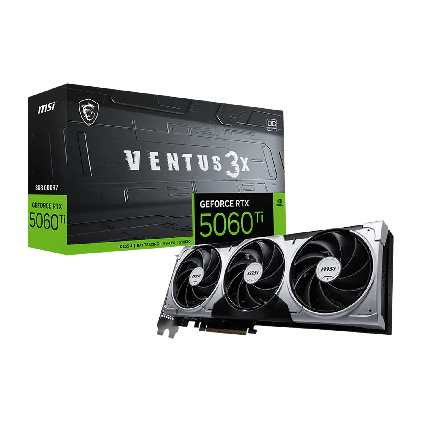 TARJETA DE VIDEO MSI RTX 5060TI 8G VENTUS 3X OC
