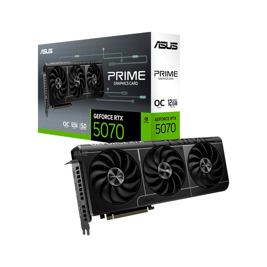 TARJETA DE VIDEO ASUS RTX 5070 de 12GB 3 FANS GDDR7