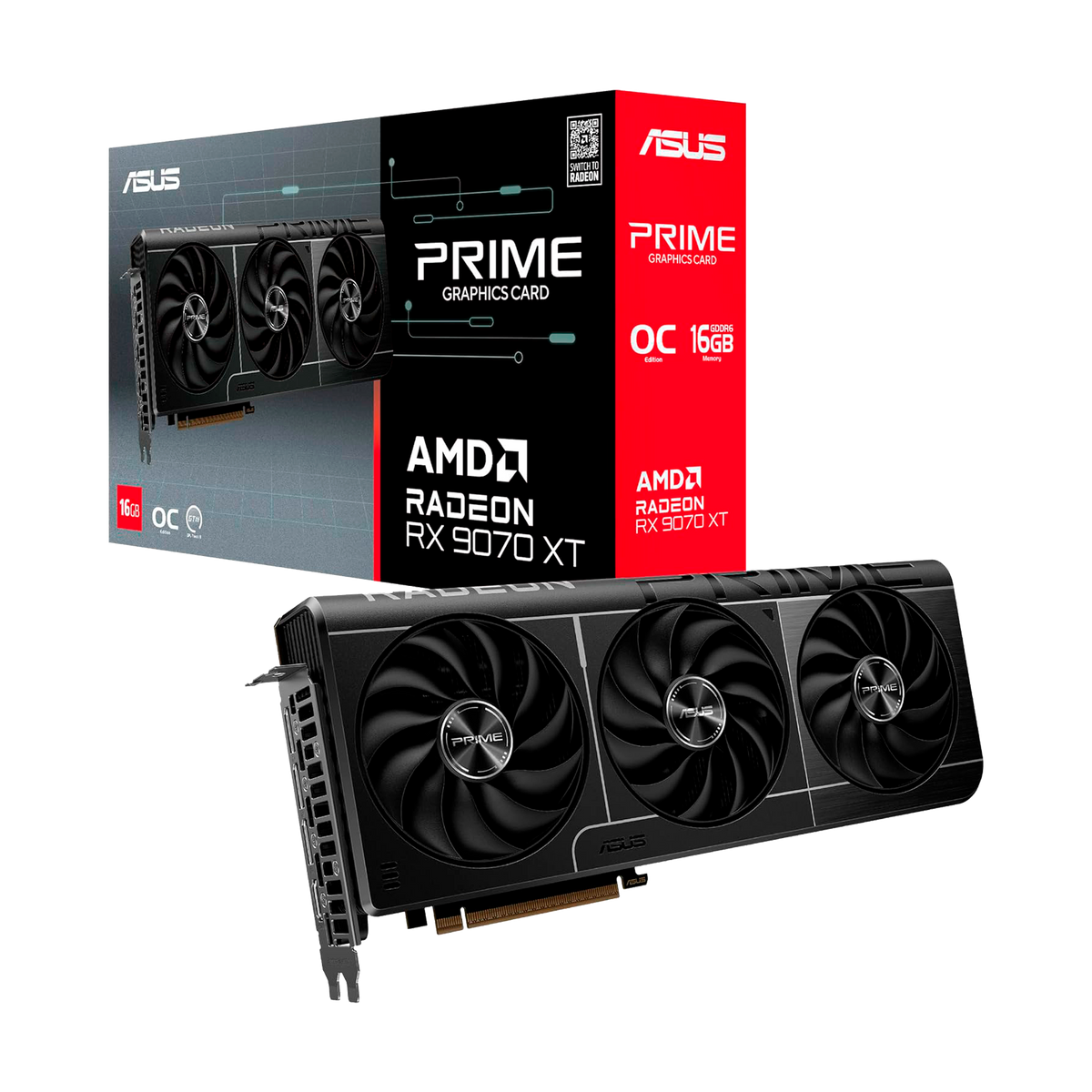 TARJETA DE VIDEO ASUS AMD RX 9070 XT OC EDITION 16GB