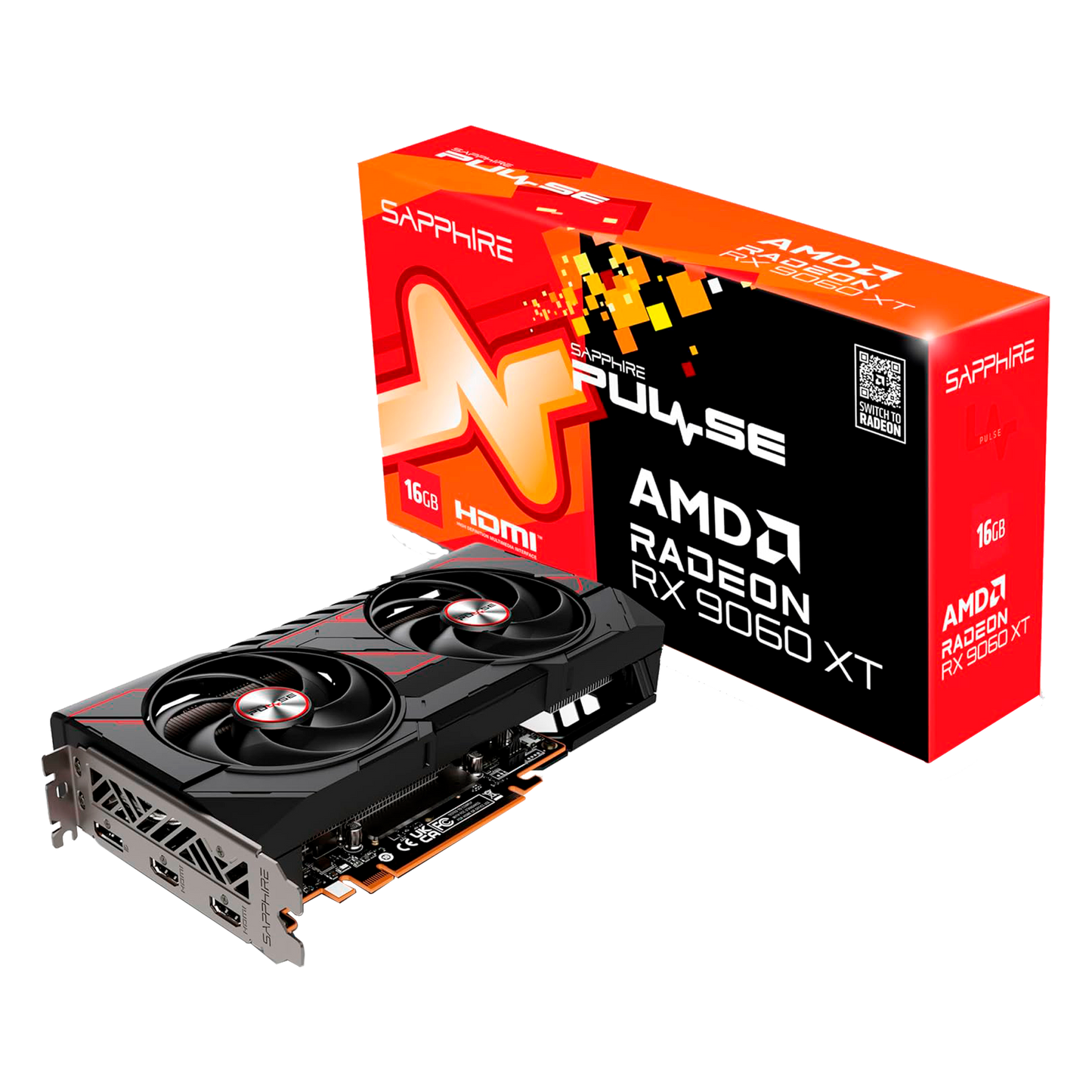 TARJETA DE VIDEO SAPPHIRE PULSE AMD Radeon RX 9060 XT OC 16GB