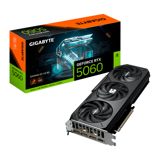TARJETA DE VIDEO GIGABYTE RTX 5060 GAMING OC V2 8G