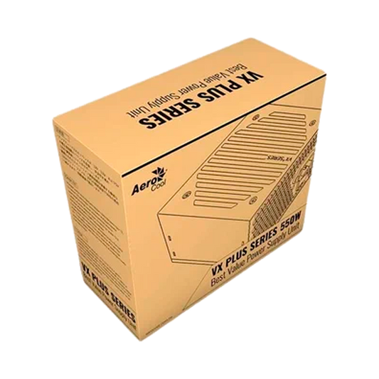 FUENTE CERTIFICADA 550W AEROCOOL VX PLUS STEALTH BRONCE