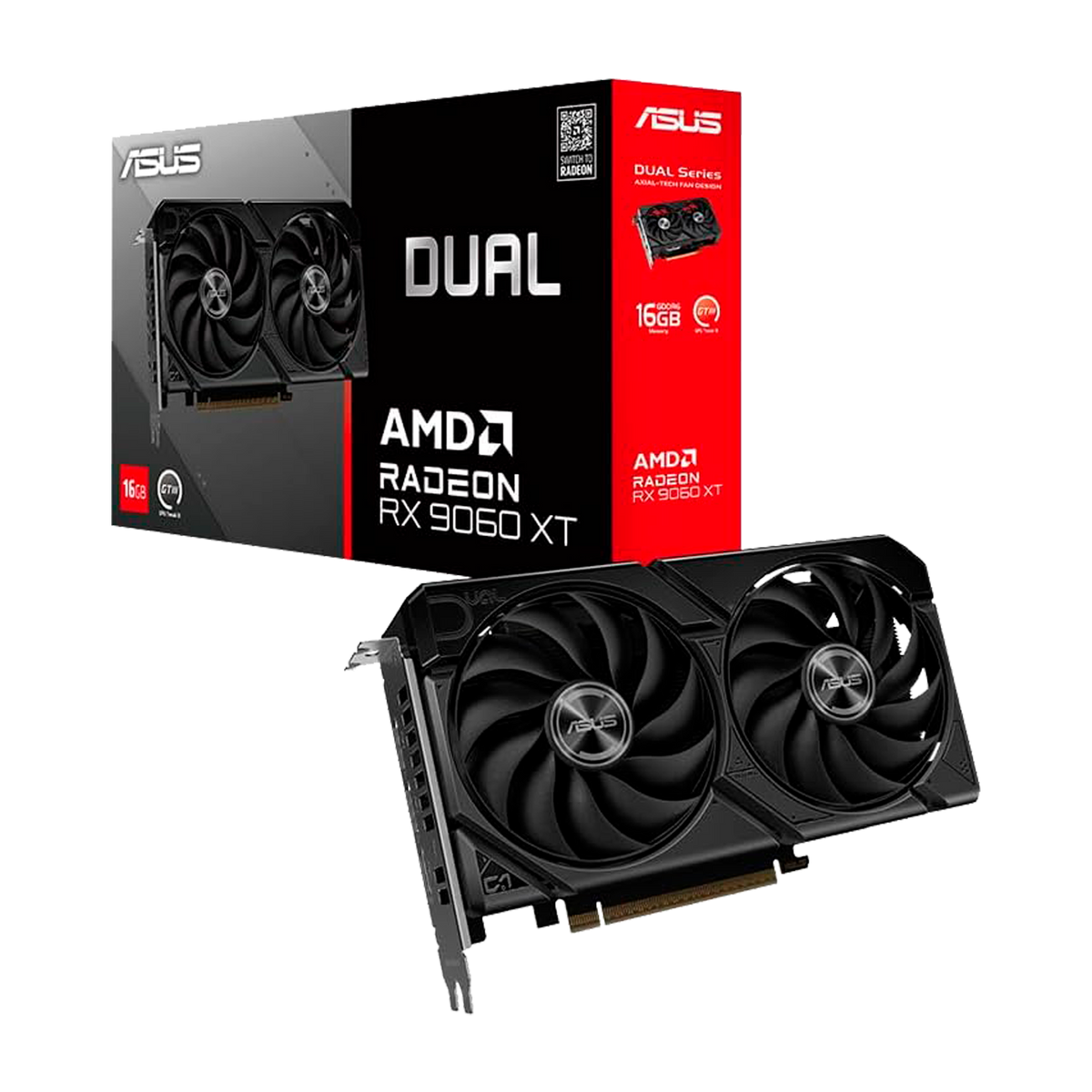TARJETA DE VIDEO ASUS AMD RX 9060 XT OC EDITION 16GB DUAL