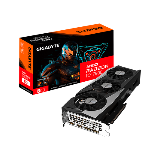TARJETA DE VIDEO GIGABYTE  Radeon RX 7600 GAMING OC 8G