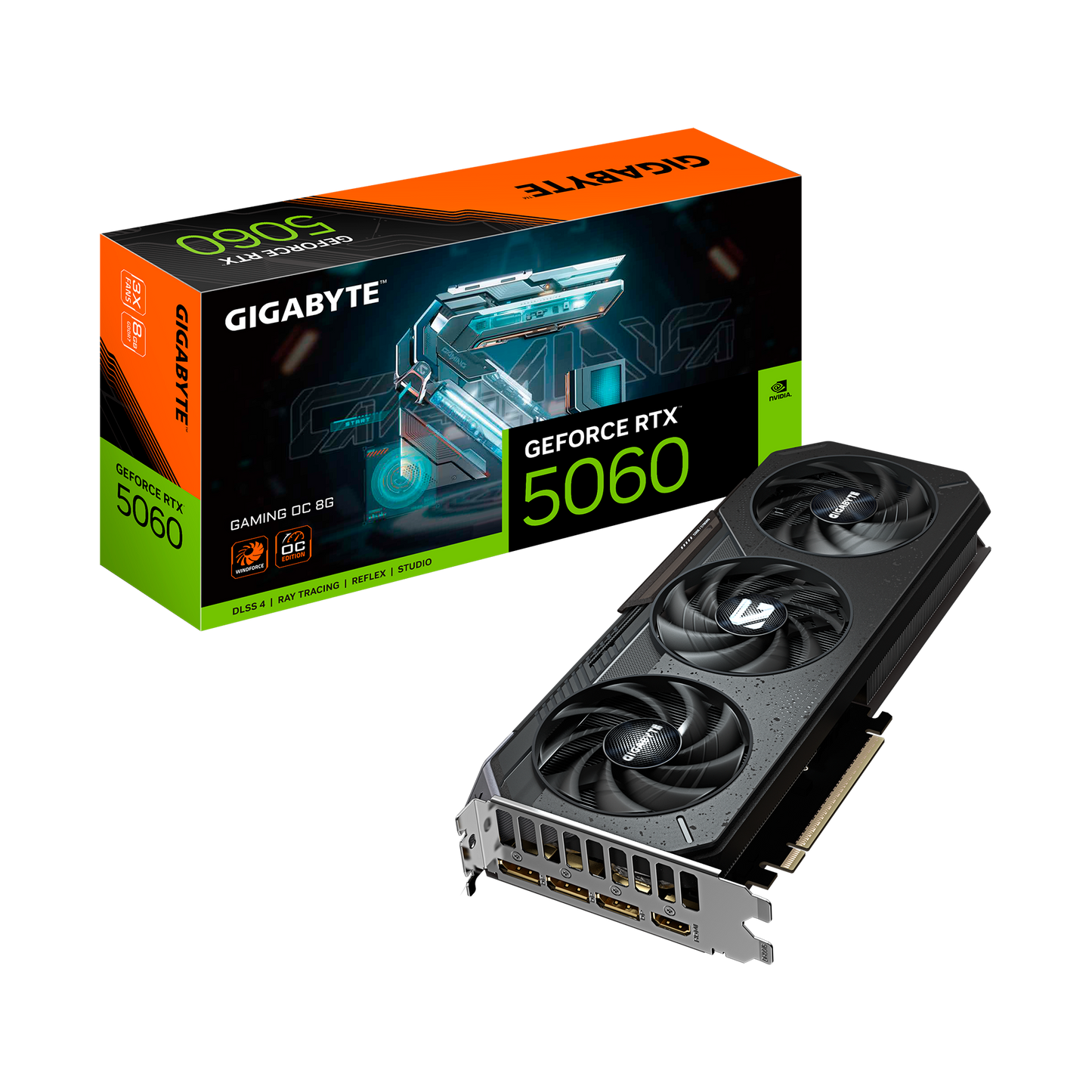 TARJETA DE VIDEO GIGABYTE RTX 5060 GAMING OC 8G