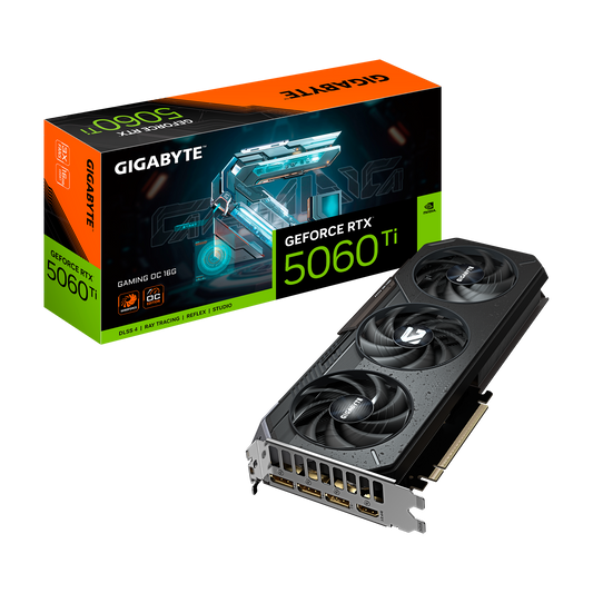 TARJETA DE VIDEO GIGABYTE RTX 5060 Ti GAMING OC 16G