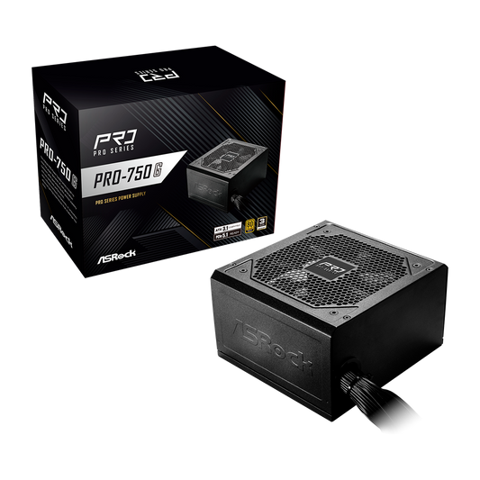 FUENTE DE PODER ASROCK 750W GAMING PRO-750G ATX 3.1 GOLD