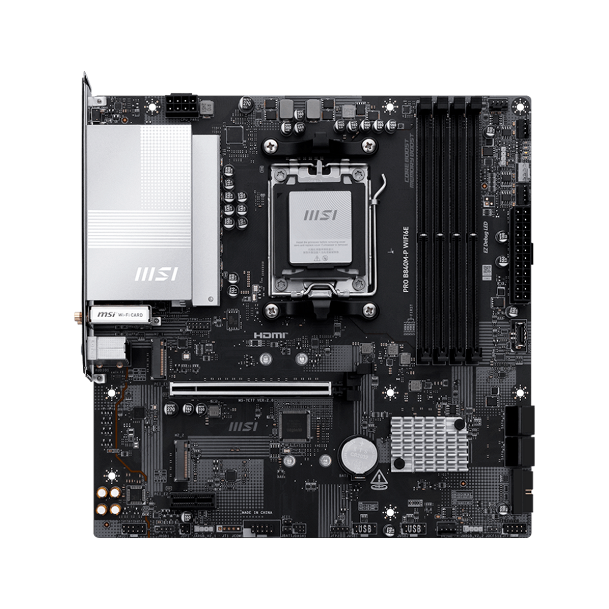 TARJETA MADRE MSI PRO B840M-P WIFI6E AM5