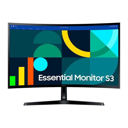 MONITOR SAMSUNG 24 PULGADAS ESSENCIAL S3 S36GD CURVO 100HZ
