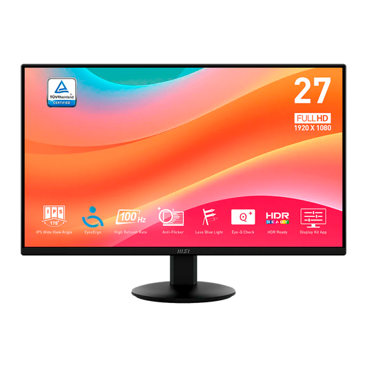 MONITOR MSI 27 PULGADAS PRO MP272L PLANO 100HZ