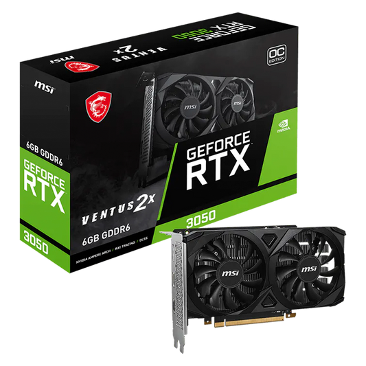 TARJETA DE VIDEO MSI RTX 3050 VENTUS 2X 6GB OC
