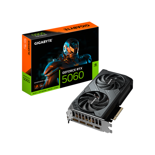 TARJETA DE VIDEO GIGABYTE RTX 5060 WINDFORCE OC 8G