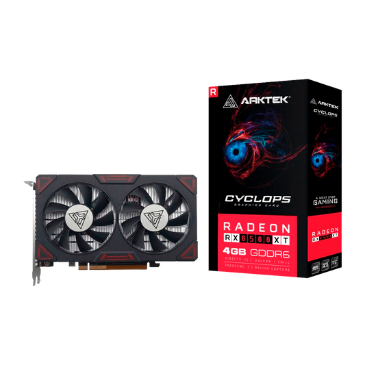 TARJETA DE VIDEO ARKTEK CYCLOPS AMD RADEON RX 6500XT 4GB